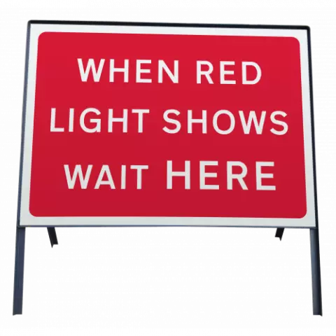 Temporary Traffic Lights Sign Roadway Signage