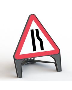 Road Narrows Right Road Sign