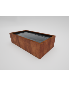 Rectangle Garden Pond - Corten Steel