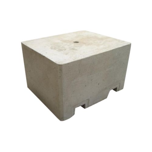 Square top concrete blocks