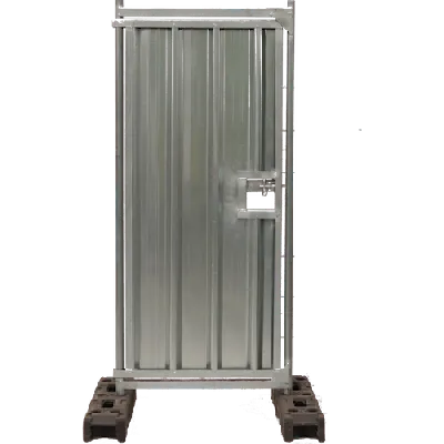 Portable Hoarding Security Gate (Standalone) -2.0m -Galv