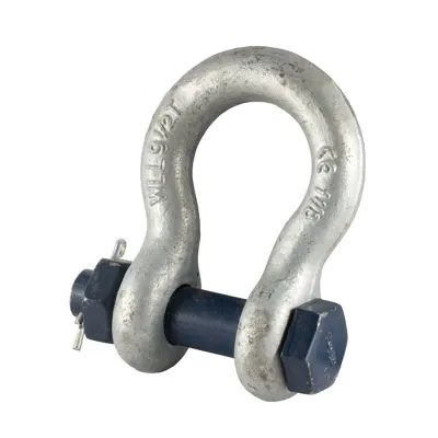 Blue Pin Shackle - Safety Nut & Bolt Pin