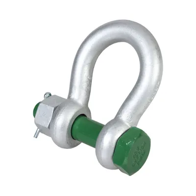 Green Pin Shackle - Safety Nut & Bolt Pin