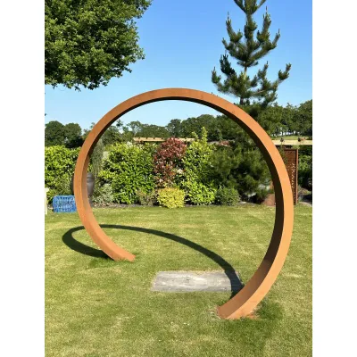 Garden Moongate Arch - Corten Steel Garden Moongate Arch - Corten Steel