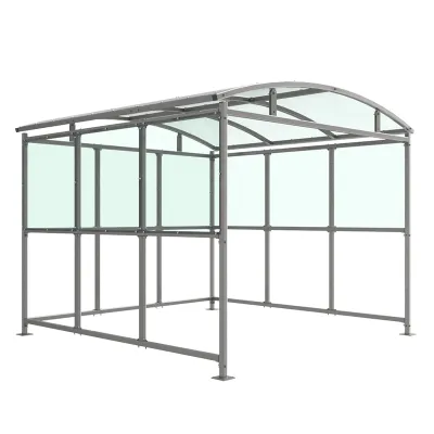 Modular Outdoor Smoking Shelter - 3m wide Modular Outdoor Smoking Shelter - 3m wide
