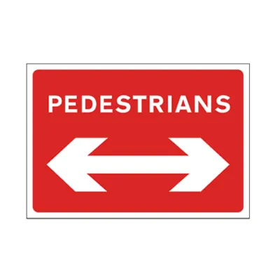 Temporary Route For Pedestrians – Road Sign